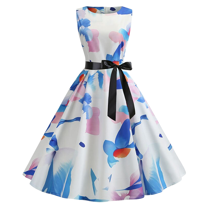 Платье с цветами