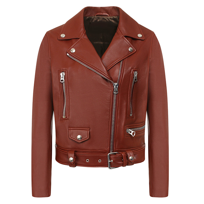 Косуха из натуральной кожи Коричневый M